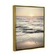thumbnail image 3 of Stupell Industries Silver & Gold Sunset Photography Coastal Photography Gold Floater Framed Art Print Wall Art, 3 of 6