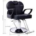 thumbnail image 6 of Ergonomic Design Adjustable Height & Reclining 135°" Barber Chair Hydraulic Salon Spa Furniture "Stable Base" Stylish Beauty Equipment, 6 of 15