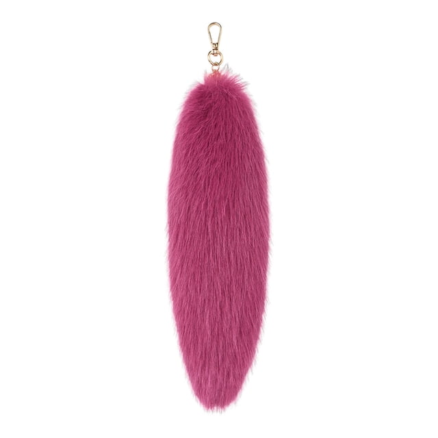 Kcodviy 3D Cute Tail Keychain Small Key Pendant Women Key Ring Large Key Rings Heavy Duty Holder Pompoms Key Chains Men's Key Ring Able Hairy Tail
