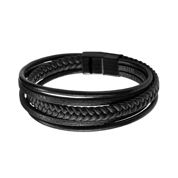 FENOHREFE Stylish Men's Bracelet Combining Rope Weaving And Metal Accent For Birthdays Anniversaries And Everyday Fashion