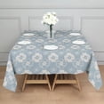 thumbnail image 3 of 60x60 Inch Waterproof Square Tablecloth, Thickened Polyester Table Cover for Dining & Parties, Floral Print, 3 of 6