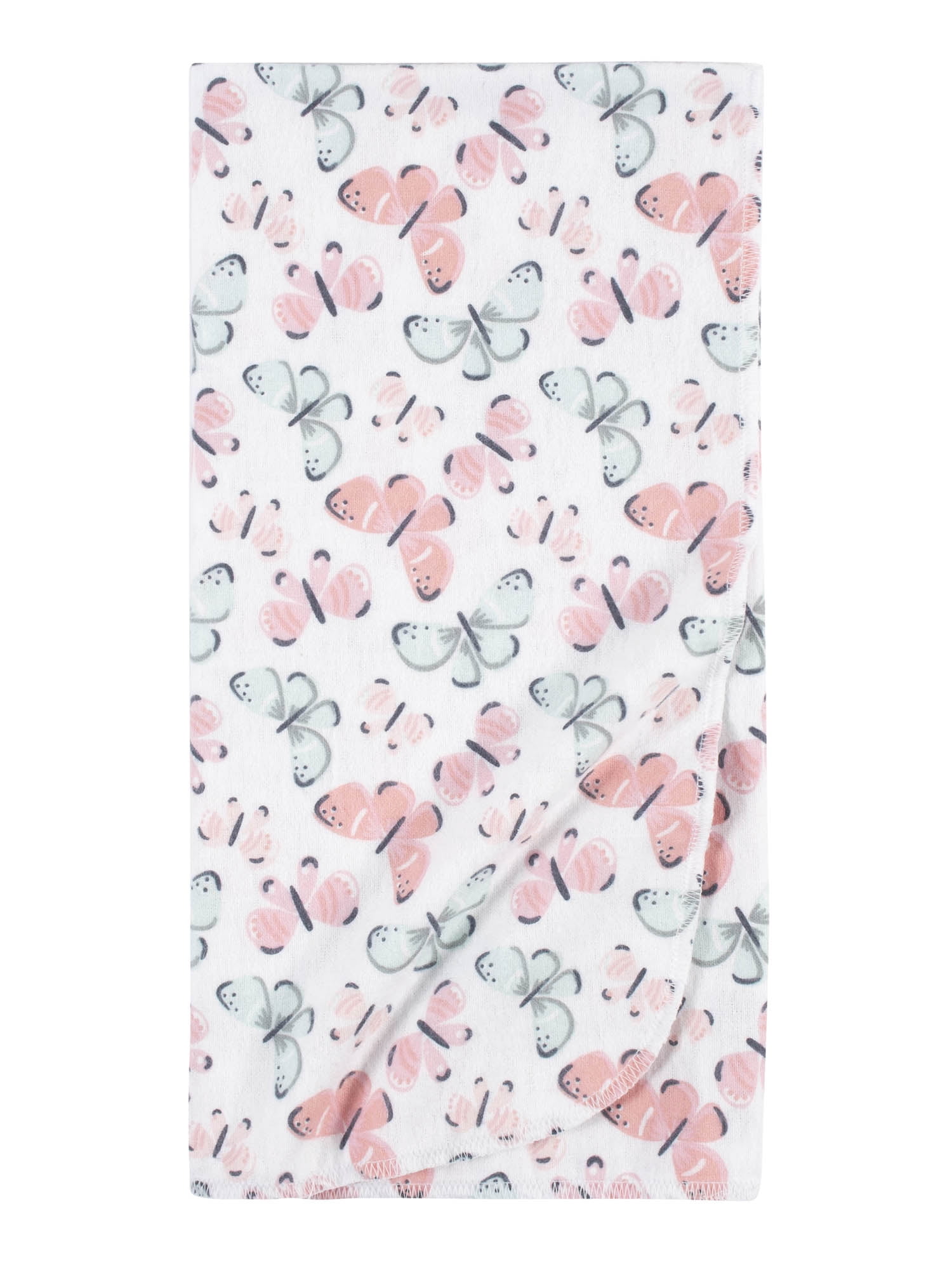 Gerber Baby Girls 100% Cotton Flannel Receiving Blankets, 5-Pack