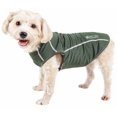thumbnail image 1 of Pet Life TSHL2OGSM Active Racerbark 4-Way Stretch Performance Active Dog Tank Top T-Shirt - Olive Green, Small, 1 of 1