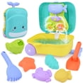 thumbnail image 3 of New Children's Summer Beach Toy Set Luggage Trolley Case Summer Sand Shovel 8pc, 3 of 8