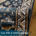 thumbnail image 3 of Garvee 4' x 6' Area Rug Indoor Vintage Persian Rug Machine Washable Rug Low Pile Non-Slip Distressed Area Rug for Living Room Bedroom, Blue, 3 of 5