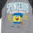 thumbnail image 3 of SpongeBob SquarePants - SpongeBob Slugger Pants - Toddler And Youth Raglan Graphic T-Shirt, 3 of 5