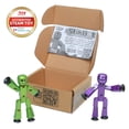 thumbnail image 2 of Figuras de acción coleccionables Zing StikBot, paquete doble, 2 of 6