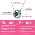thumbnail image 3 of Cate & Chloe Royal May Birthstone 18k White Gold Plated Women Necklace with Swarovski Crystals, 3 of 9