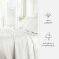 thumbnail image 5 of Noble Linens 4 Piece 300TC Cotton Printed Sheets, Moon Daisies Natural, Twin, 5 of 10