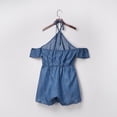 thumbnail image 4 of Bigersell Ripped Jumpsuits for Women Jumpsuit Womens Fashion Ethnic Style Patchwork Vintage Printed Buttons Suspender Jumpsuit Ladies' Bootcut Jumpsuit, 4 of 9