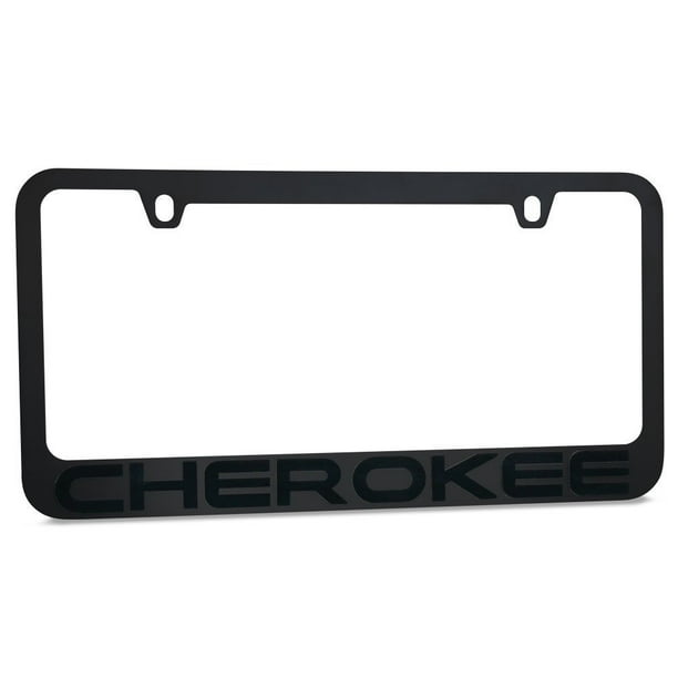 Jeep Cherokee Stealth Blackout License Plate Frame