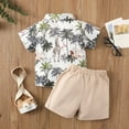 thumbnail image 2 of Gyratedream 6M-4T Baby Boys Hawaii Short Sleeve Blouse Shorts Summer Party Outfits, 2 of 7