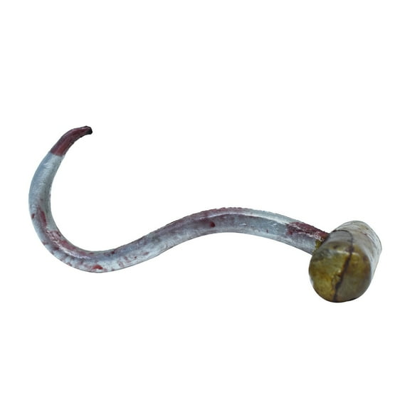 High Density Foam Bloody Butcher Meat Hook LARP Cosplay Weapon Costume Accessory Fake Horror Prop