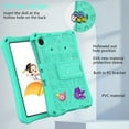 thumbnail image 3 of ELEHOLD Kids Case for Samsung Galaxy Tab A9 Plus 11 Inch (SM-X210/X215/X216/X218) DIY EVA Rugged Shockproof Kickstand Cover with Detachable Shoulder Strap,Mintgreen, 3 of 8