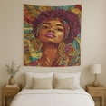 thumbnail image 2 of Black Girl Magic Shine Wall Tapestry for Bedroom by DC | African American Tapestry Wall Hanging & Aesthetic Decor for Dorm, Living Room, Picnic & Home | 36"x48", 2 of 7
