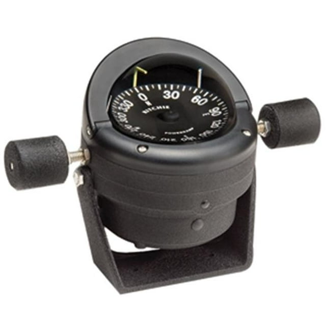 E.S. Ritchie HB-845 Boussole en Acier Ritchie HB-845 Helmsman - Support - Noir