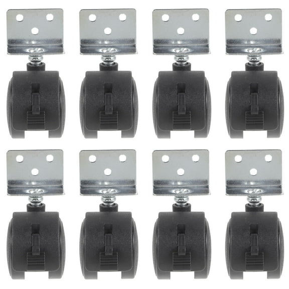 Hytrove 8Pcs Office Chair Caster Wheels for Furniture Wheels in Black with Easy Installation