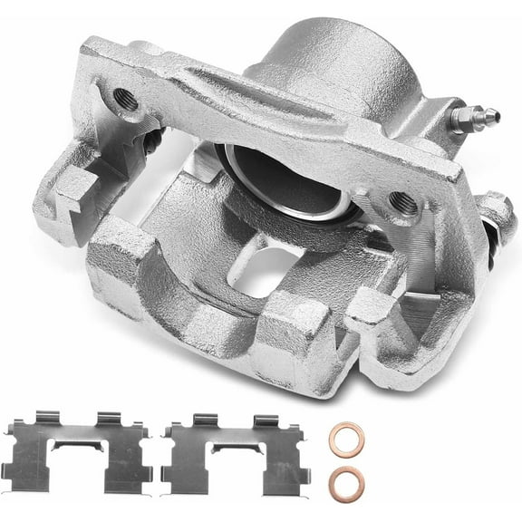 A-Premium Disc Brake Caliper Assembly with Bracket Compatible with Select Chevrolet and Suzuki Models - Tracker & Vitara, 1999 2000 2001 2002 2003 2004 1.6L 2.0L 2.5L - Front Left Driver Side