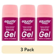 (3 pack) Equate Women's Shave Gel with Vitamin E, 7 oz, Compare to Skintimate® Dry Skin Shave Gel