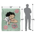 thumbnail image 5 of Betty Boop Goodnight Kiss Officially Licensed Silky Touch Super Soft Throw Blanket 50' x 60', 5 of 6