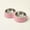 pink, variant on Stainless Steel Double Pet Bowls With Non-Skid Base, Easy To Clean Dog Bowls Perfect For Food And Water