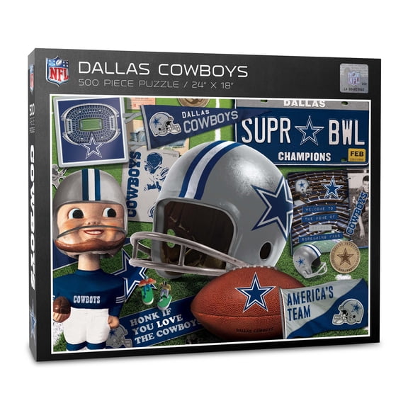 YouTheFan NFL Dallas Cowboys Retro Series Puzzle – 500 PC