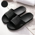 thumbnail image 2 of Slippers for Women,Unisex Shower Sandals Non- Pool Slides Quick-Dry Lightweight Bathroom Beach Slippers for Indoor Outdoor Use,Womens Slippers,Black,270/42, 2 of 4