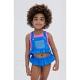 thumbnail image 3 of Ms. Rachel Racerback UPF 50+ Peplum Tankini Top and Bikini Bottom Swim Set Infant to Toddler, 3 of 5