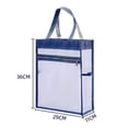 thumbnail image 4 of Carpeta de Malla Tote Soledad Nylon con Bolsillo con Cremallera Estuche Plegable Multifuncional Azul, 4 of 8