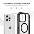 thumbnail image 3 of Dteck Magnetic & Seamless Stand for iPhone 15 Pro Max, Compatible with MagSafe, Military Grade Drop Protection, Slim Frosted Rugged Kickstand Phone Case for iPhone 15 Pro Max,Matte Black, 3 of 6