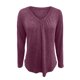 thumbnail image 3 of MHFRRA Camisetas de Mujer de Manga Larga Holgadas para Primavera y Otoño con Diseño Plisado Vino, 3 of 3