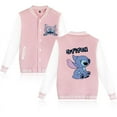thumbnail image 4 of Sudadera con capucha de Disney Stitch de los años 90, chaqueta de béisbol para hombres y mujeres, sudadera para niños y niñas, chaquetas Harajuku, ropa de calle, abrigos universitarios Y2k, 4 of 5