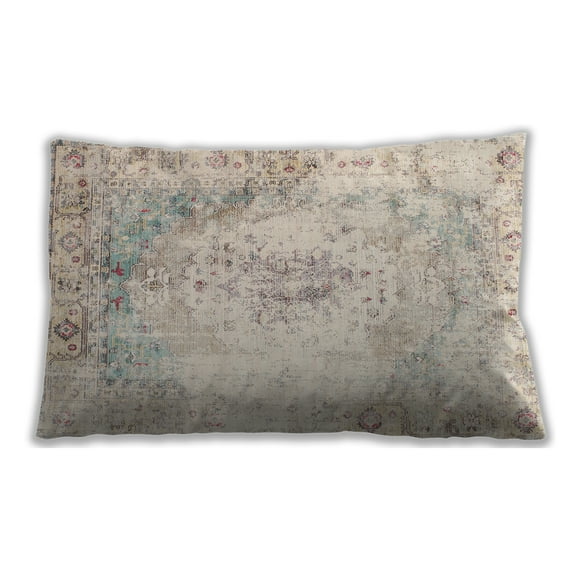 Ahgly Company Outdoor Rectangular Contemporary Lumbar Throw Pillow, 13 inch by 19 inch