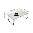 thumbnail image 2 of Unique Bargains Foldable Laptop Table Picnic Bed Tray Tables Snacks Reading Desks, Silver, 2 of 5