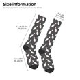 thumbnail image 2 of Rateoe Bowling Pins Pattern Women’s Knee High Crew Socks,Trouser Socks Comfortable, Breathable, Moisture-Wicking and Soft, 2 of 6