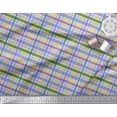 thumbnail image 3 of Soimoi Poly Georgette Fabric Plaid Check Print Fabric by The Yard 52 Inch Wide, 3 of 3