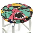 thumbnail image 3 of Vsdgher Angry Shark Pattern Print Stool Covers Round,Stretch Round Stool Covers Washable Stool Cushion Slipcover Elastic Chair Covers for 12-14 Inch Chair, 3 of 7