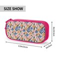 thumbnail image 4 of Vsdgher Lilies Flowers Print Large Capacity Pencil Case Pouch with Zipper, Portable Aesthetic Big Capacity Pencil Cases Pen Office Travel Stationery Bag, 4 of 8