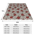 thumbnail image 2 of Yiaed Leopard Print Rose Pattern Fleece Throw Blanket,Fleece Throw Blankets for Couch & Bed All Season Use -40"x30", 2 of 4