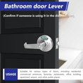 Bathroom Privacy Lever Lock with inUse & Vacant Large Indicator