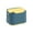 Blue, variant on Feledorashia Press-on Cat Litter Storage Bins, with 50pcs Rubbish Bags, Detachable, Easy to Clean, All-Purpose Desktop Trash Can for Home and Office