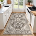 thumbnail image 2 of Alfombra YOUFORTONG, lavable, de poliéster, 90 x 180 cm, color beige, 2 of 7