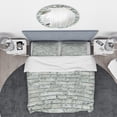 thumbnail image 2 of Designart 'Light Blue Bricks' Modern & Contemporary Duvet Cover Set, 2 of 4