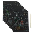 thumbnail image 4 of 5Pcs Scratch Art Kit Drawing Paper Pads for Kids Creativity Development Free Time Entertainment Home Use, 4 of 8
