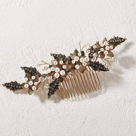 Bridal Hair Comb for Wedding Hair Accessories for Brides,Black Gold Wedding Hair Clip Pieces for Women Brides | Walmart Canada Bridal Hair Comb for Wedding Hair Accessories for Brides,Black Gold Wedding Hair Clip Pieces for Women Brides | Walmart Canada