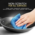 thumbnail image 2 of Non Scratch Dish Scrubbers for Cleaning Dishes (3PK) - Reusable Kitchen Sponge Replace Sponges Washing Best Household Scrubbing Pad & Alternative Dishwashing Scrub Pads Supplies, 2 of 4