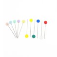 thumbnail image 4 of ziyahi 100Pcs Plastic Flat Head Pins Straight Quilting Pins Mixed Color DIY Sewing Needles, Light Color Flower, 4 of 8