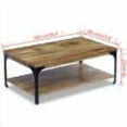 thumbnail image 7 of vidaXL Coffee Table Mango Wood 39.4"x23.6"x15", 7 of 7