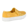 thumbnail image 3 of Ocho Toros Puebla-01 Women's Casual PU Slip On Glitter Sneaker in Gold, 3 of 4
