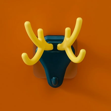 

Deer Hanger Hooks Stick On Wall For Kitchen Bathroom Door Key Household Organizer Home Textile Storage TANGNADE